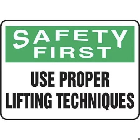 Accuform OSHA SAFETY FIRST SAFETY SIGN USE MGNF946VP MGNF946VP
